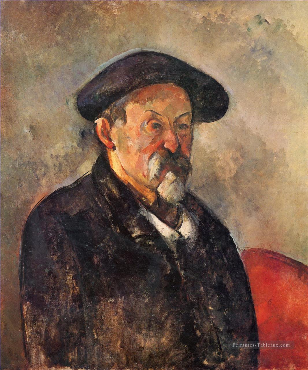Autoportrait au béret Paul Cézanne Peintures à l'huile